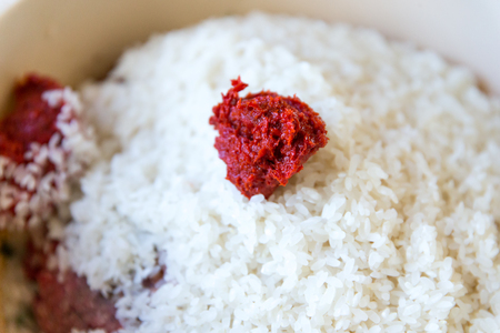 Minced meat fillingの写真素材