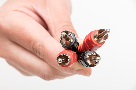 Audio Cinch Cablesの写真素材