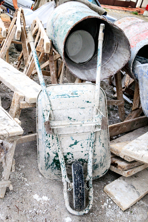 Old construction utensilsの写真素材