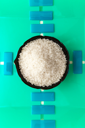 Rice in the bowlの写真素材