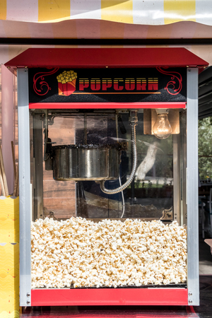 Hot Popcorn Machineの写真素材
