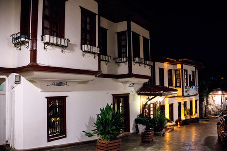 Streets of old town Kaleici Antalya Turkeyの写真素材
