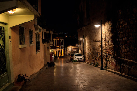 Streets of old town Kaleici Antalya Turkeyの写真素材