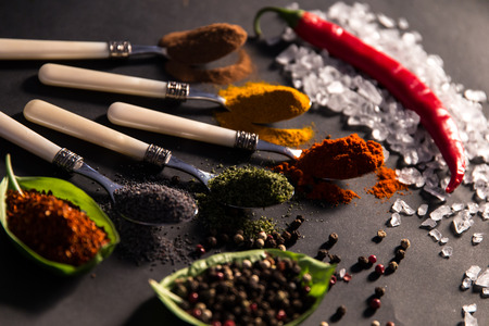 Healthy spices and herbsの写真素材