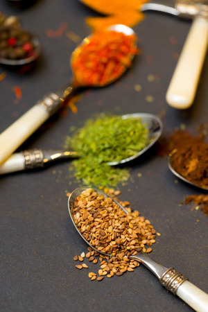 Healthy spices and herbsの写真素材