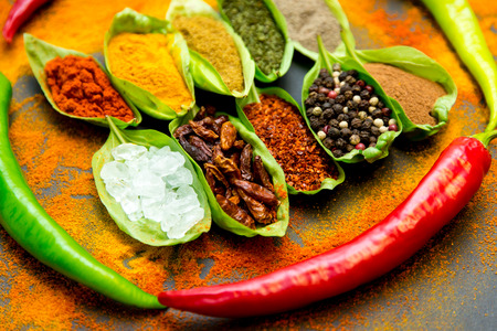 Healthy spices and herbsの写真素材