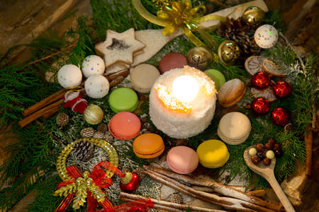 Chocolate and cookiesの写真素材