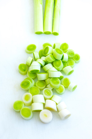 Leek cutの写真素材