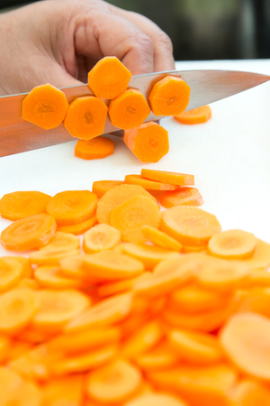 Peel the carrotの写真素材