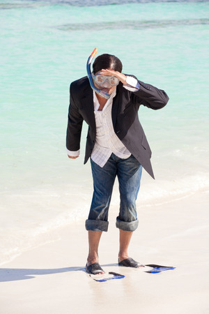 Business in paradiseの写真素材