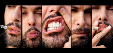 Black Beard Collageの写真素材