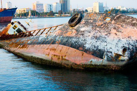 Shipyard in the seaの写真素材