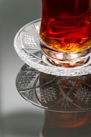 Tea in a glassの写真素材