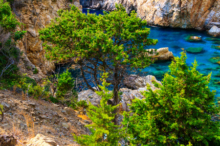 Secret Sea Bay In Antalya Turkeyの写真素材