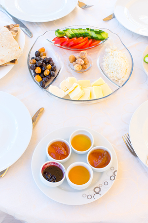 Breakfast tableの写真素材