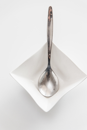 Hunger porcelain plateの写真素材