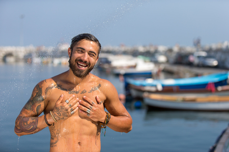 sea ??manの写真素材