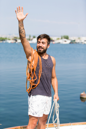 sea ??manの写真素材