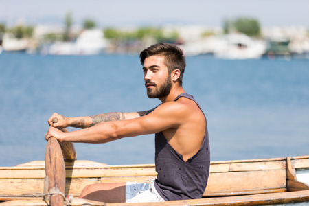 sea ??manの写真素材