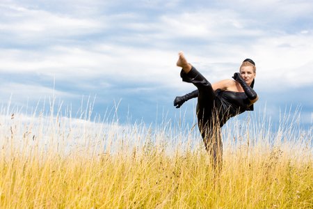 Karate girlの写真素材