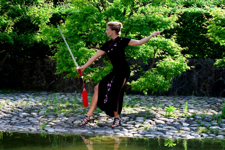 Kung Fu Girlの写真素材
