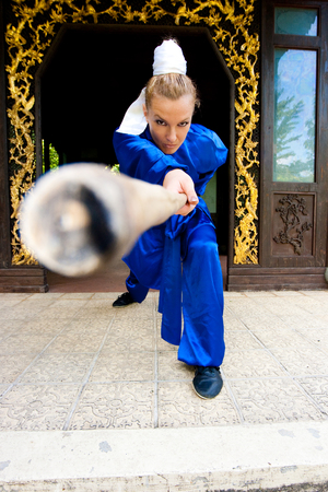 Kung Fu Girlの写真素材