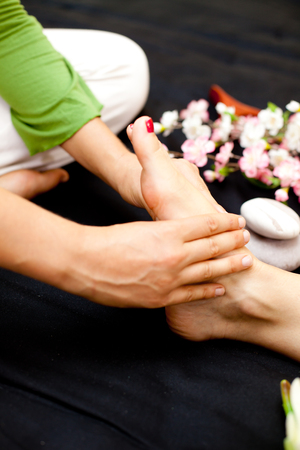 Foot massageの写真素材