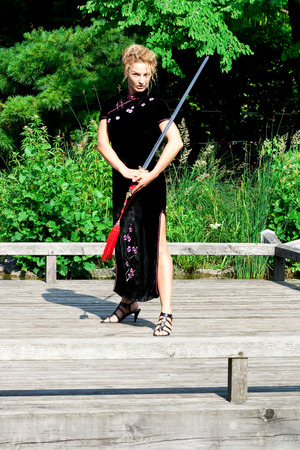 Kung Fu Girlの写真素材