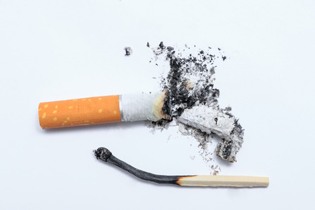 Cigarette burnsの写真素材