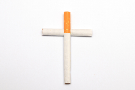 Smoking kills, smokers graveyard conceptの写真素材