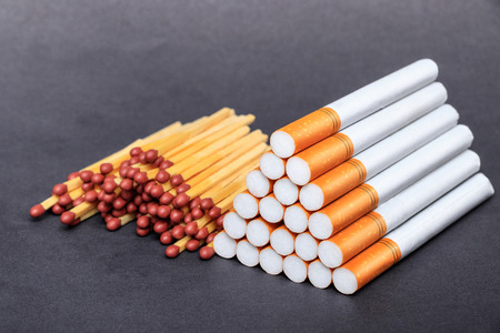Matchbox and cigarettes