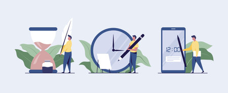 Work time concept illustration.のイラスト素材
