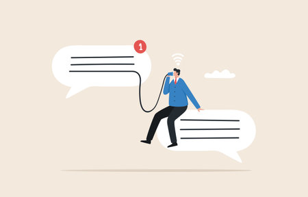 Communication Skills for Workplace Success
The Balance Careers
communicate effectively in any situation.  
Businessman talk to colleague on phone.のイラスト素材