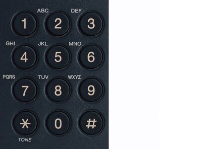 black phone keypad