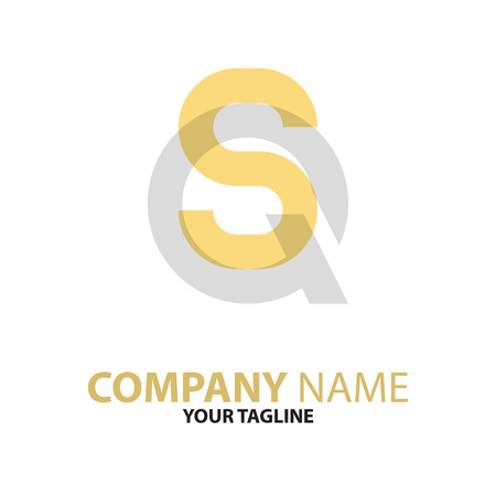 QS SQ initial logo conceptのイラスト素材