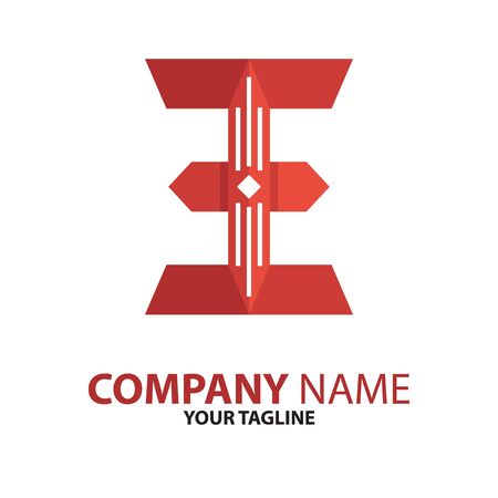 E and E logo Concept Vector illustration.のイラスト素材