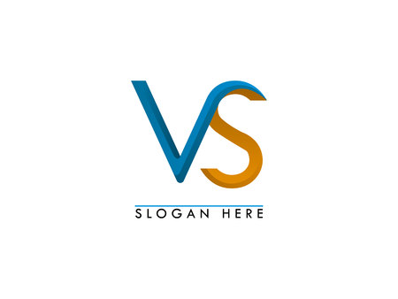 VS logo template Vector illustration.のイラスト素材