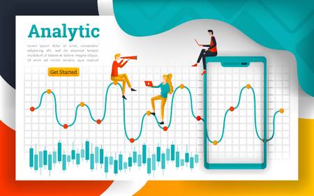 Analytics for financial and commodity marketsのイラスト素材