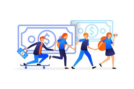 people holding hands.  workers strengthen relationships for solid team work. people support and help each other vector illustration concept for, landing page, web, ui, banner, flyer, poster, template adsのイラスト素材