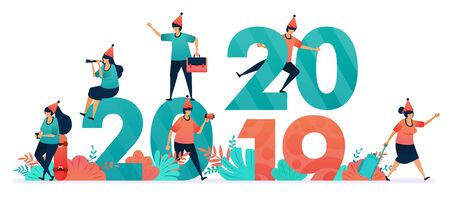 Starting a year end party and Christmas for Christians and Catholics. Start countdown on new year's...