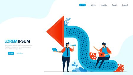 illustration for arrow icon. right upload and download shape. next and previous for navigation. up and down direction. designed for landing page, template, ui ux, website, mobile app, flyer, brochureのイラスト素材