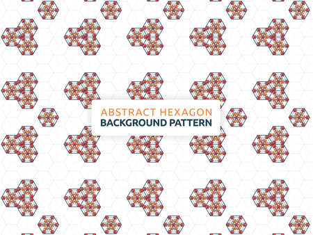 Abstract hexagon background. Abstract futuristic geometric pattern. Background vector illustration and honeycomb design. Can be used for wallpaper, print, backdrop, website, document, presentationのイラスト素材