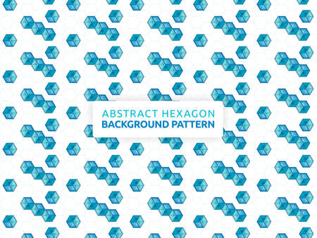 Abstract background with futuristic geometric pattern. Abstract hexagon background vector illustration. Can be used for wallpaper, print, backdrop, website, document, presentationのイラスト素材