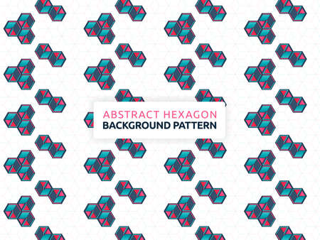 Abstract background with futuristic geometric pattern. Abstract hexagon background vector...