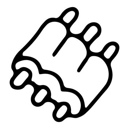 Doodle icon of rib beefのイラスト素材