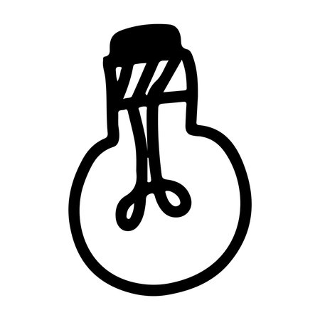 Doodle Icon of Flip Lightblubのイラスト素材