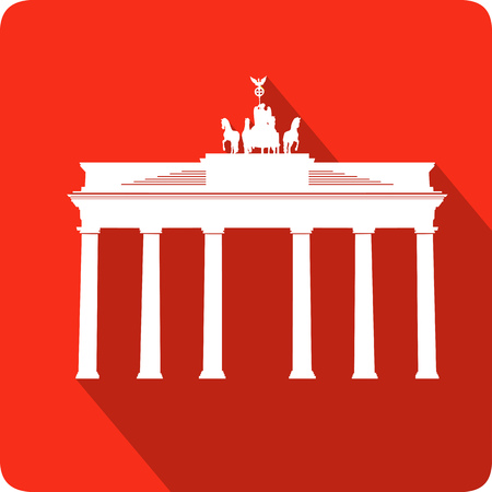 Brandenburg Gate, vector illustrationのイラスト素材