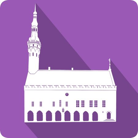 City Hall, vector illustrationのイラスト素材