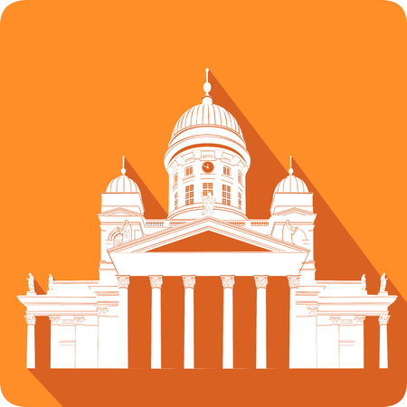 symbol of Finland, vector illustrationのイラスト素材