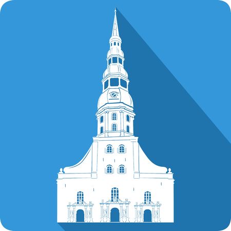 symbol of Latvia, vector illustrationのイラスト素材